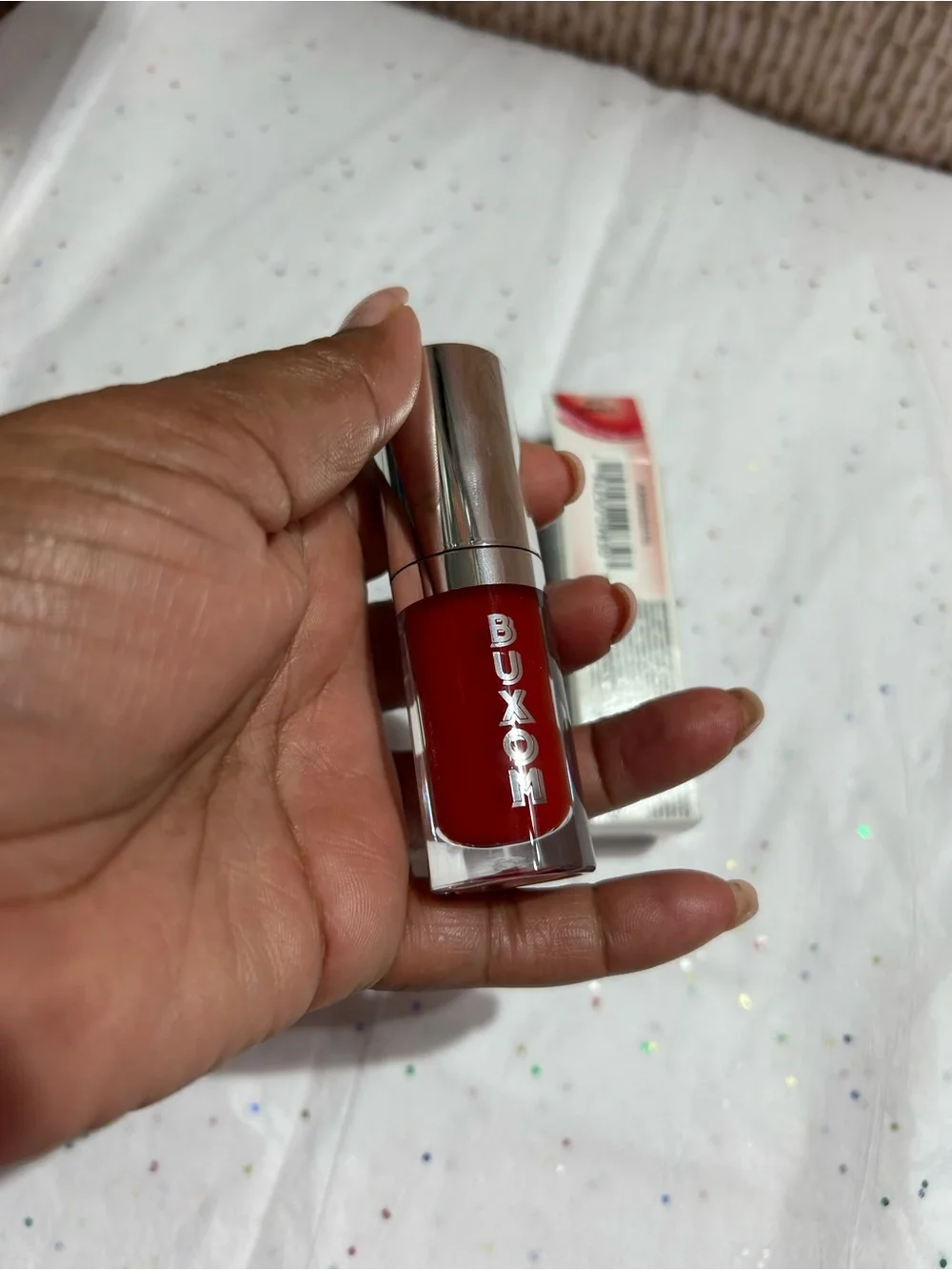 BUXOM Lipstick - Deep Red Cream Finish